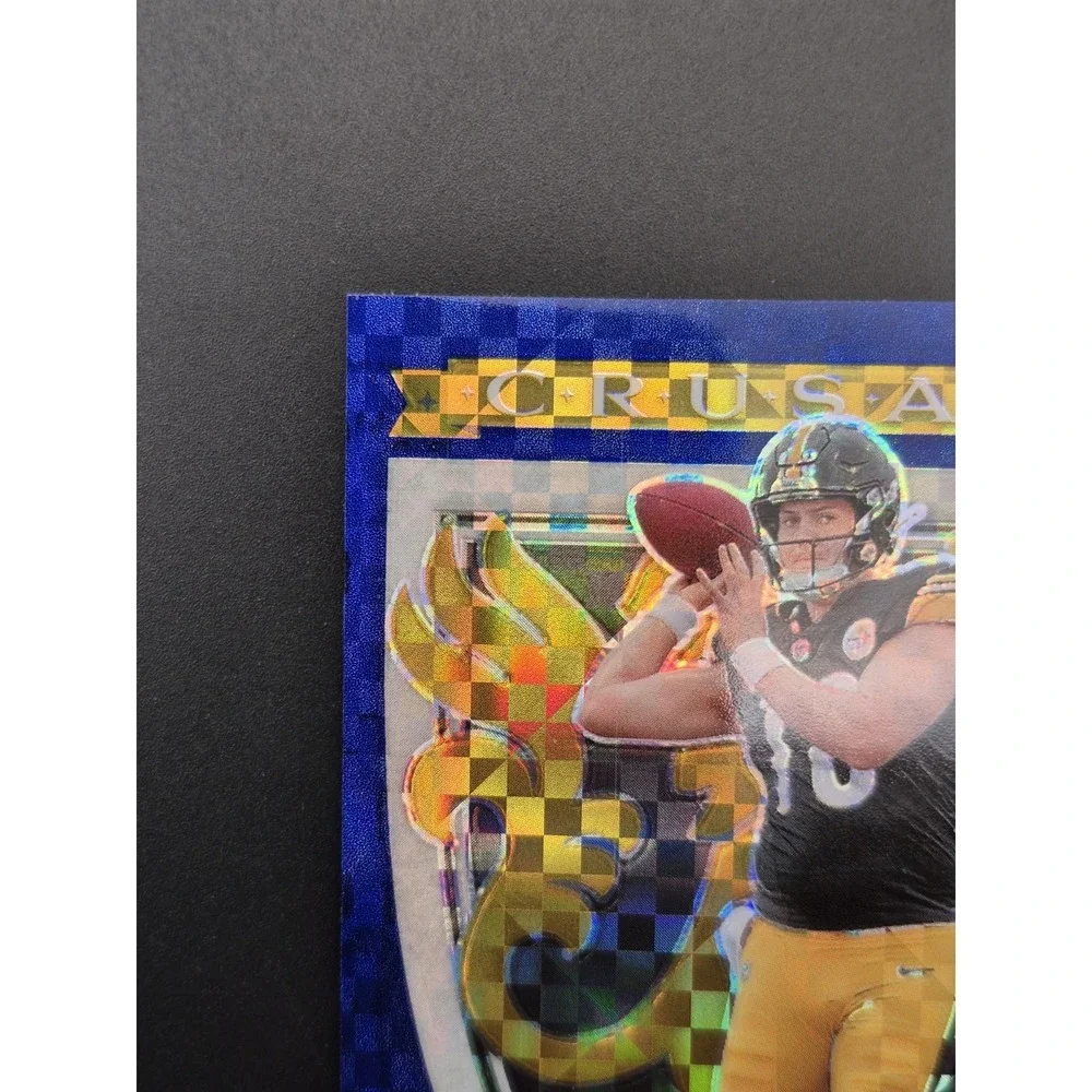 2025 Rookies & Stars‎ Will Howard #12 Crusade Blue Plaid Prizm SP (RC) Steelers